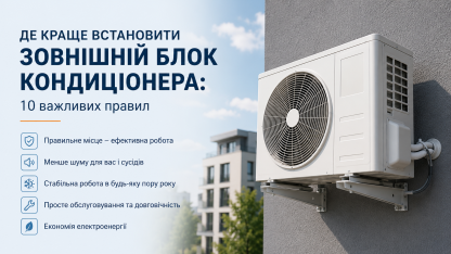 Де краще встановити зовнішній блок кондиціонера: 10 правил, які продовжують термін служби обладнання Де краще встановити зовнішній блок кондиціонера: 10 правил, які продовжують термін служби обладнання